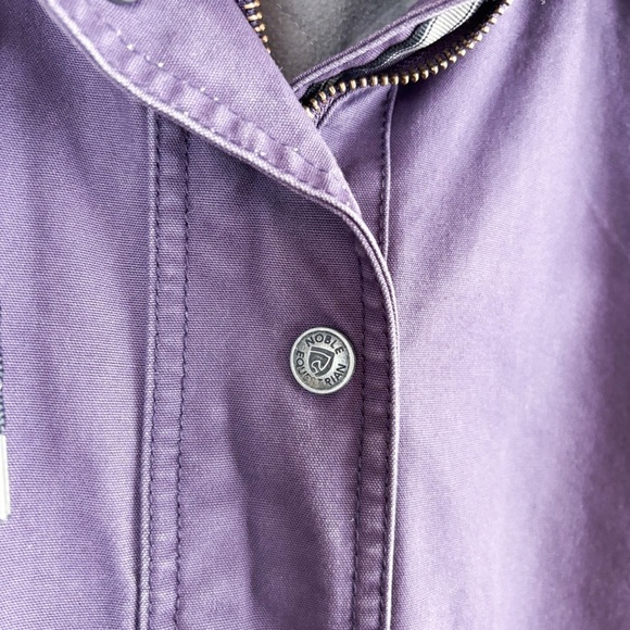 Noble Equestrian Stable Ready Purple Canvas Jacket Sz L - Picture 8 of 16